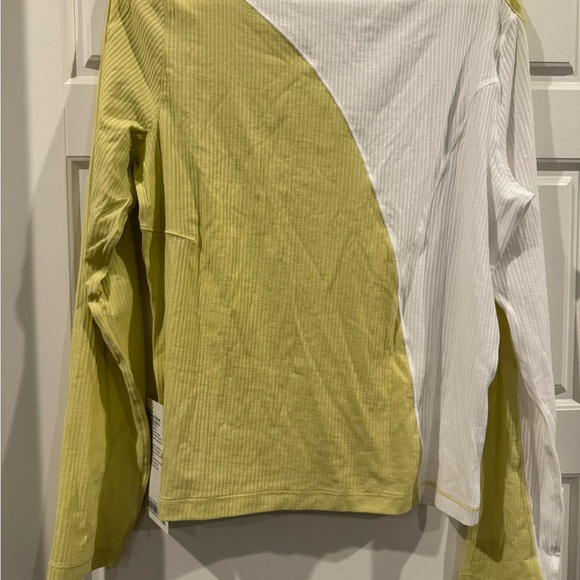 NWT Lululemon - Asymmetrical Ribbed Cotton Long Sleeve - size XL - Picture 2 of 5